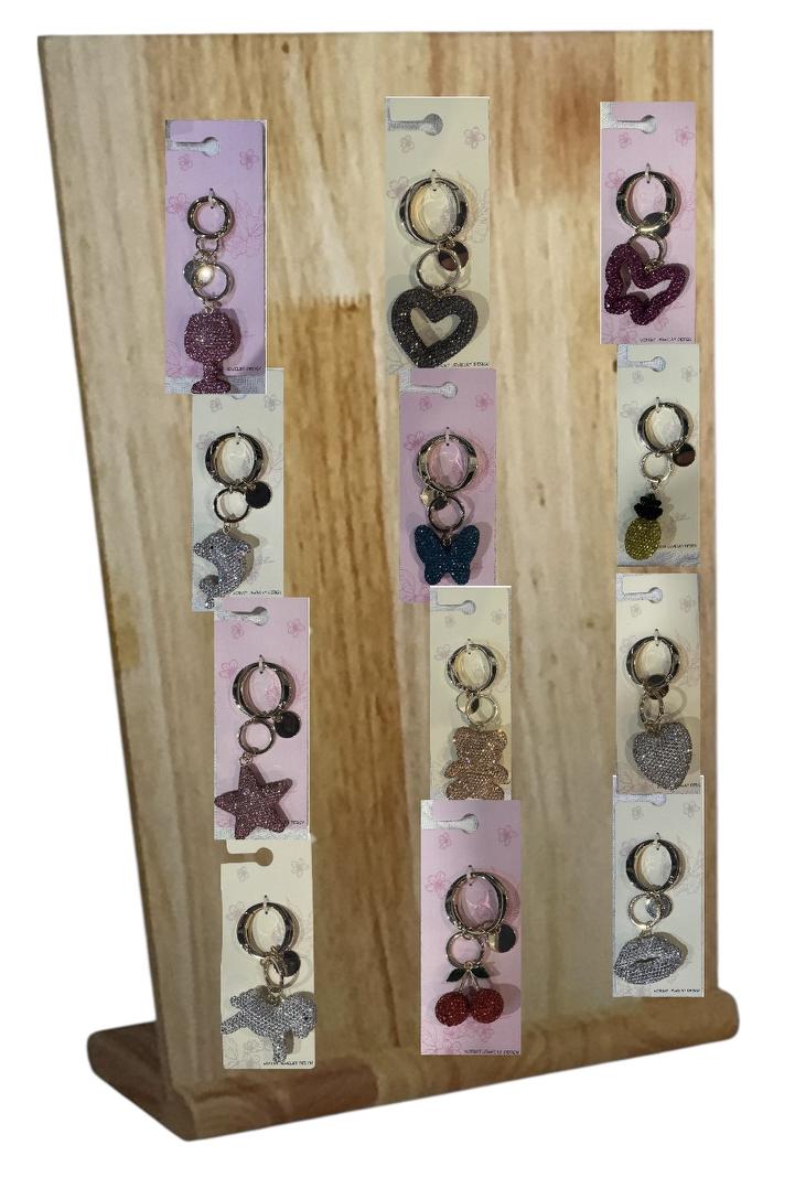 KEYRING CLAY BLING PACK (72)